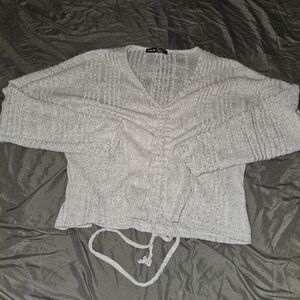 Shein long sleeve crop top